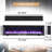 Elioenai 70" W Electric Fireplace Insert with Adjustable Color Flames & Fire Cracking Sound