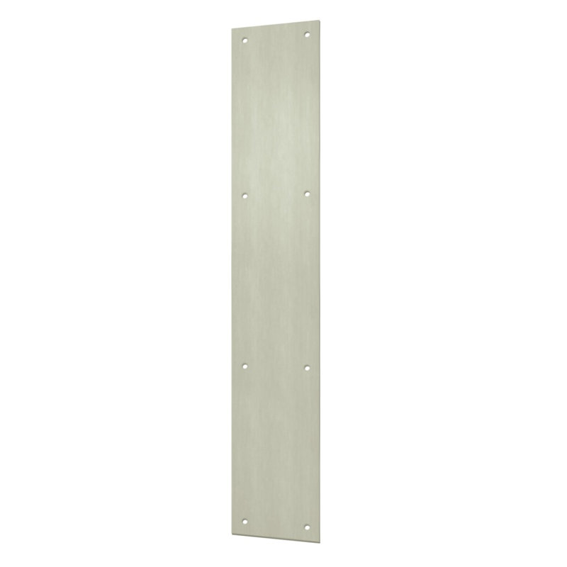 Plaque à pousser 3 1/2 po x 20 po Deltana PP3520U15 Finition nickel satiné, Nickel brossé