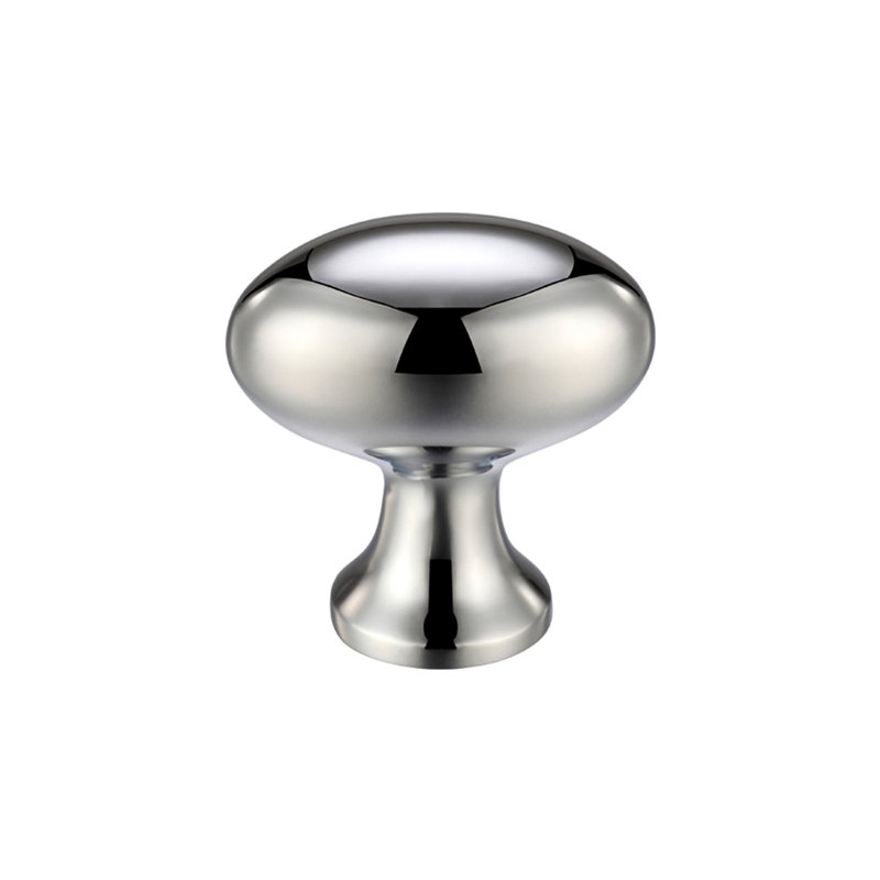 35mm Length Oval Knob, Polished Chrome