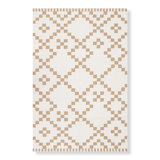 Gila Wool Southwestern Area Rug in Beige/Ivory