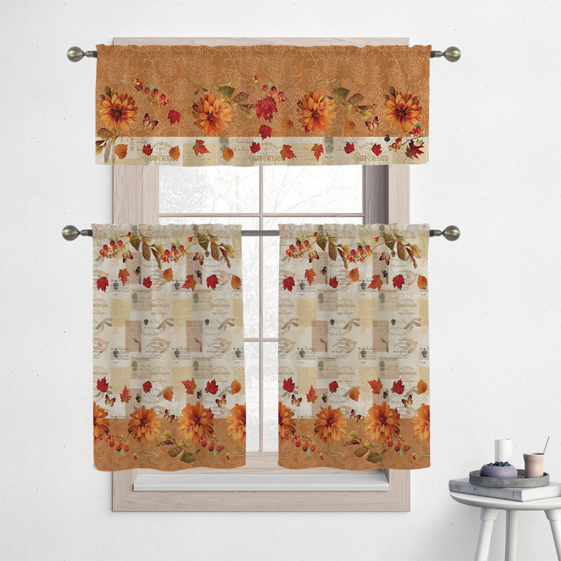 Fall In Love Tailored Kitchen Curtain