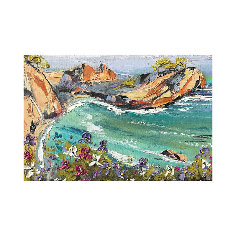 Irises at Mcway 1 Piece Wrapped Canvas Painting, 66.04 cm H x 45.72 cm W x 1.91 cm D