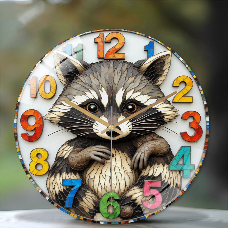 Horloge murale en bois 12 po