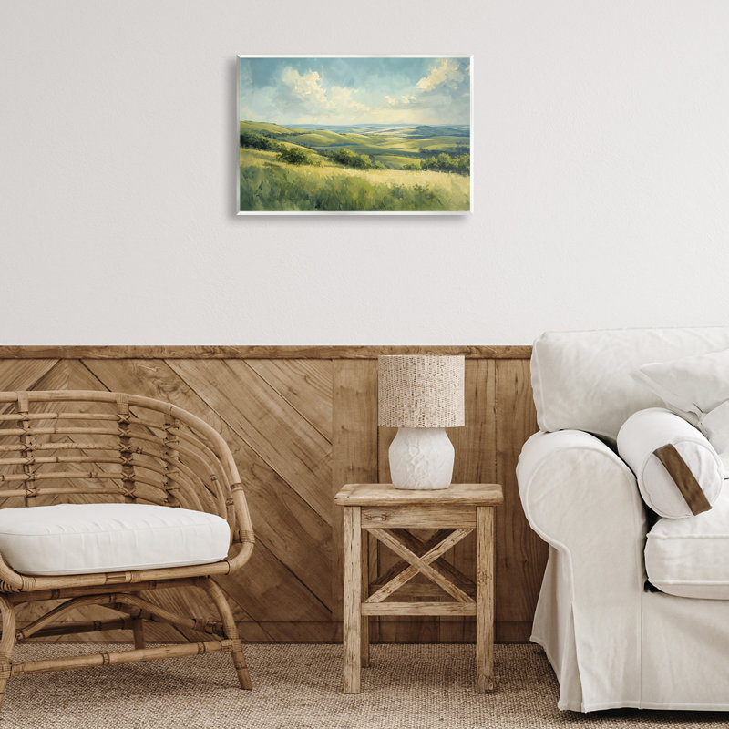 «Rolling Emerald Horizon» par Gina Kelly, H 13 po x l 19 po