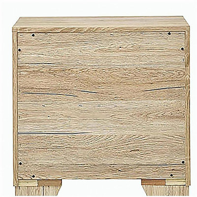Table de chevet 2 tiroirs Natural