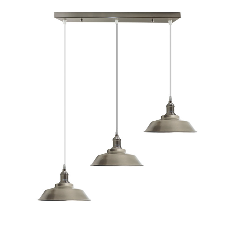 Galarza 3 - Light Grey Kitchen Island Pendant