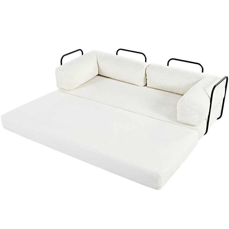 L-Shaped Modular Sofa Bed, Beige