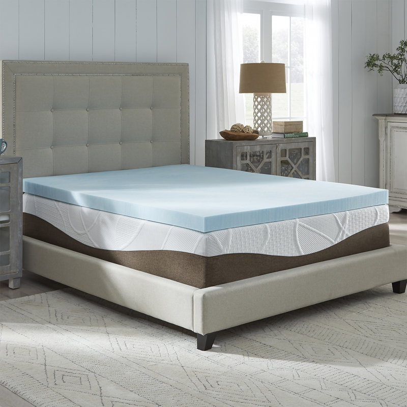 Surmatelas en mousse viscoélastique rafraîchissante Slumber Solutions, Très grand, 4"