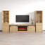 Meuble audio-vidéo moderne avec foyer électrique 120,5 po Fiorenze-1238920218