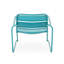 Fauteuil en fer turquoise : un rêve de détente en plein air, 60,6 cm de profondeur, 67,3 cm de largeur, 63,2 cm de hauteur, 6,3 kg. Profitez d'un moment de détente avec style.