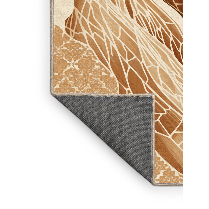 Tapis marocain moelleux moelleux d'inspiration mondiale, 2 pi x 3 pi