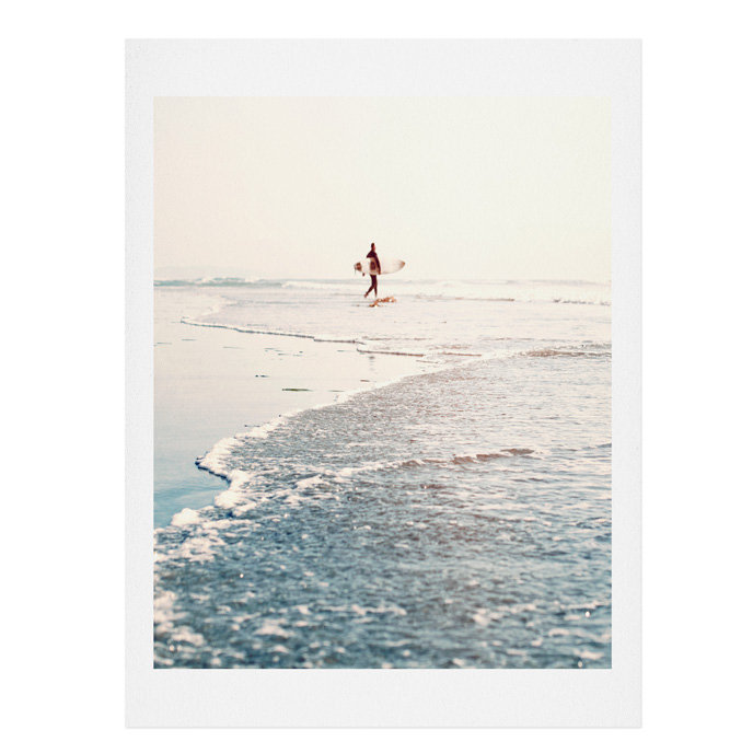 « surfer dude », reproduction de photo, H 14 po x l 11 po x P 0,12 po