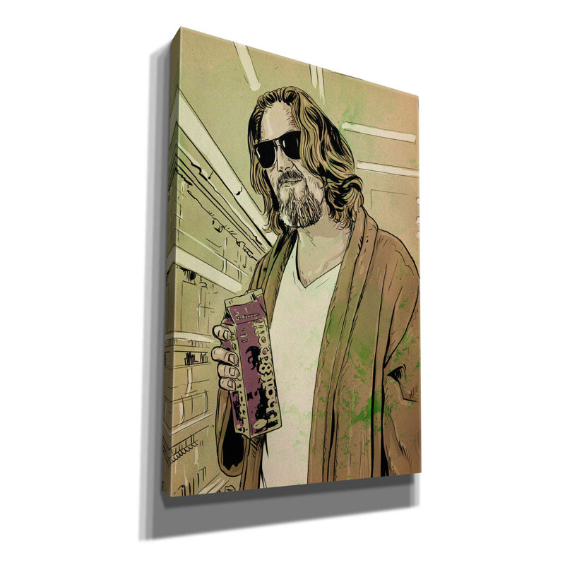 " Dude Lebowski " by Giuseppe Cristiano, 12" W x 18" H