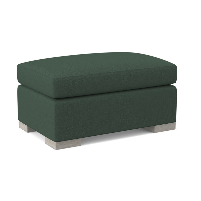 Elkins Ottoman, Venice Navy, Bisque
