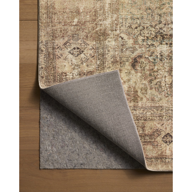 Tapis Amber Lewis x Loloi Morgan Lagoon / Clay avec motif nuageux, 3 pi 6 po x 5 pi 6 po