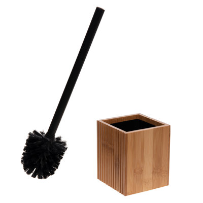Bath Bliss Plastic Toilet Brush And Holder