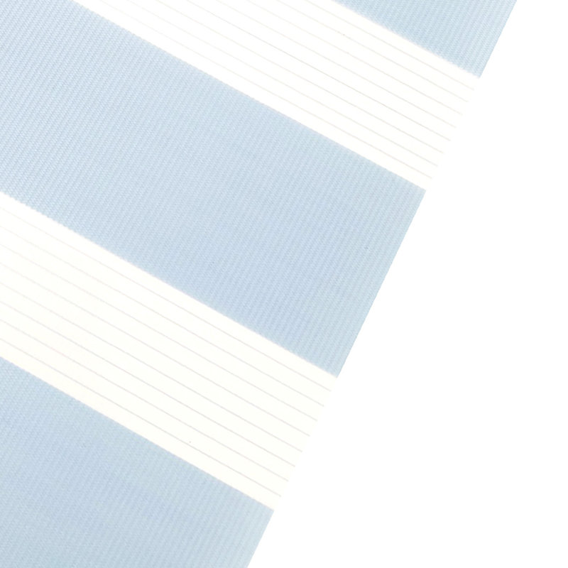 Semi Sheer Zebra Shades, 100x250, sky blue