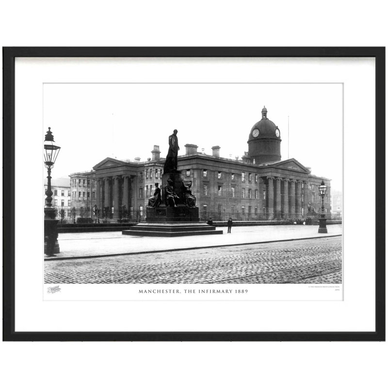 Manchester, The Infirmary 1889 by Francis Frith - Single Picture Frame Print, 28cm H x 36cm W x 2.3cm D