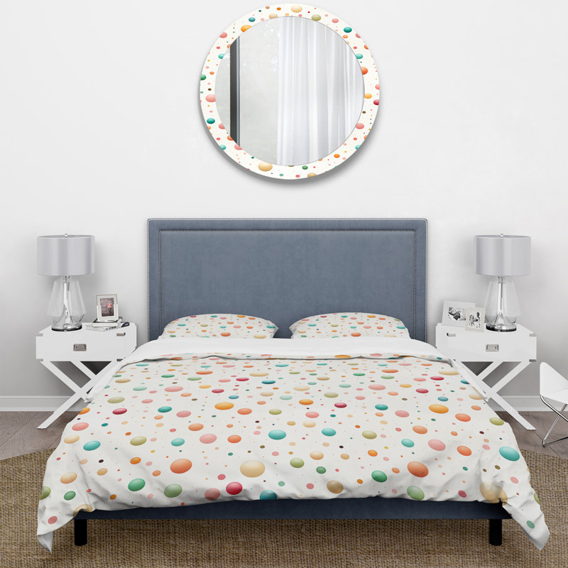 Ensemble de housse de couette Colorful Nostalgic, Housse de couette pour très grand lit et 2 très