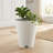 Cara Ribbed Round Taper Composite Planter-1394217540