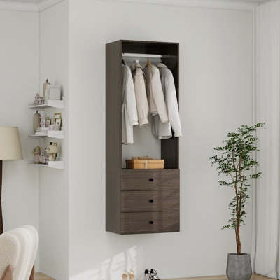 Système d'organisation l 23,6 po avec tiroirs, système d'organisation pour chambre à coucher