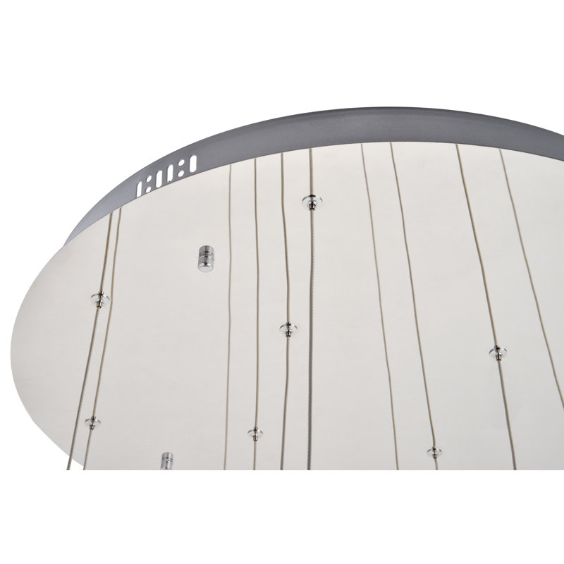 Alfee 12 - Light LED Cluster Pendant, Chrome
