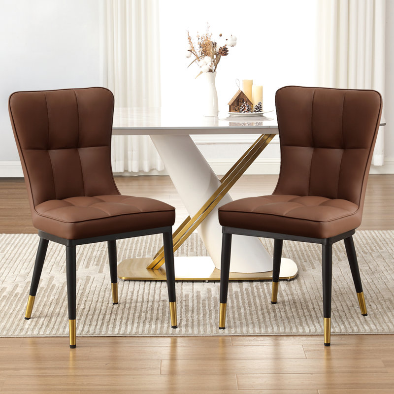 Chaise d'appoint 35,8 po H, Brun