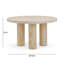 Table d'appoint ronde intérieure / extérieure en faux travertin Cheyan-370366500
