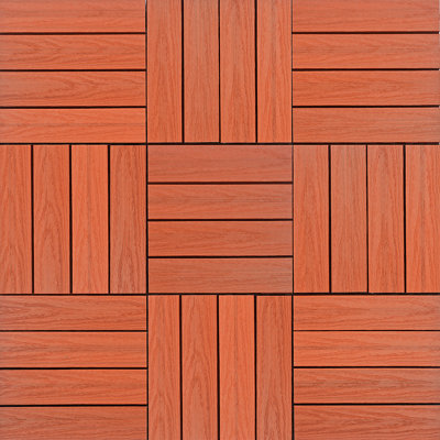 Carreau de terrasse à emboîtement en composite 12 "x 12" UltraShield Naturale