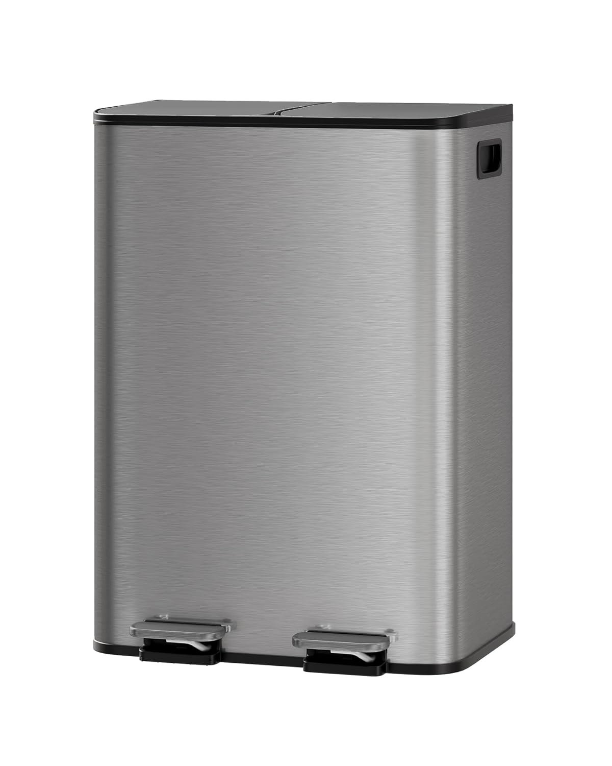 Garbage Buckets Yuan Home 2x8 gal Dual Trash Can with Removable Inner Buckets ...