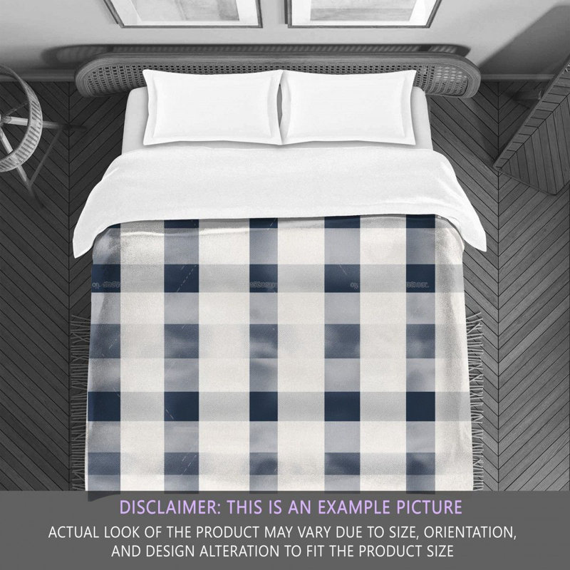 Checkered Comforter, Twin Extra Long Comforter