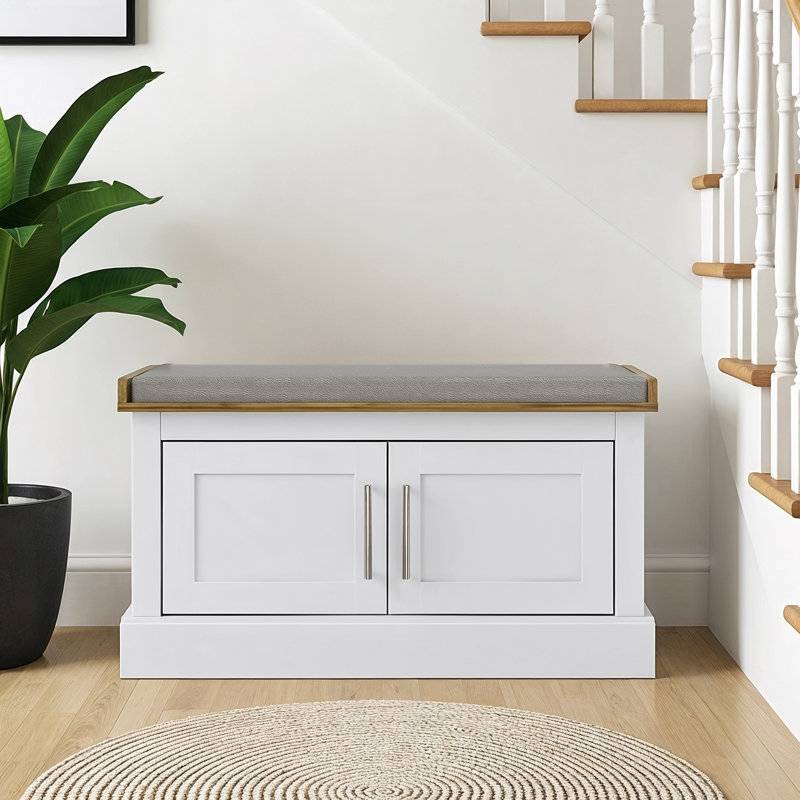 Sufy Annakay Shoe Storage Bench, White