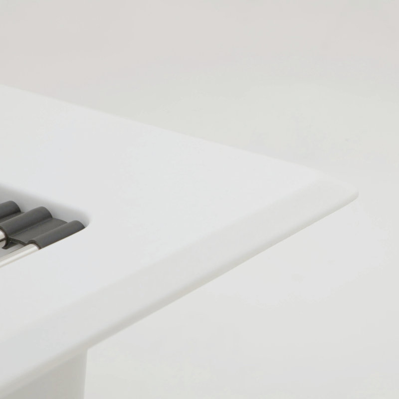 Évier de cuisine encastré en granite blanc 30 x 22 po, pierre épaisse, non poreux, ensemble avec grille de séchage et crépine pour protéger les mains, les égratignures et la planche à découper