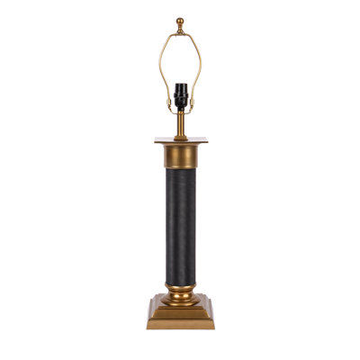 Textured Metal Column Table Lamp