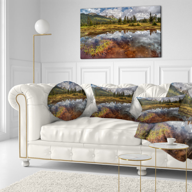 Coussin Shallow Lake Under Cloudy Sky