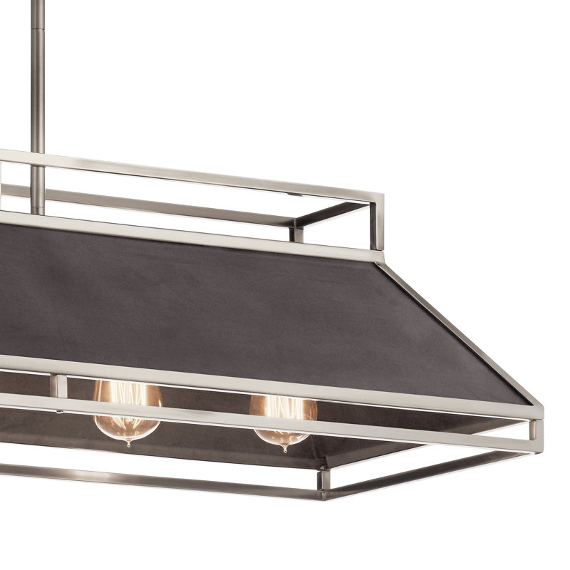 Luminaire suspendu linéaire à 5 lumières pour îlot de cuisine Magnum
