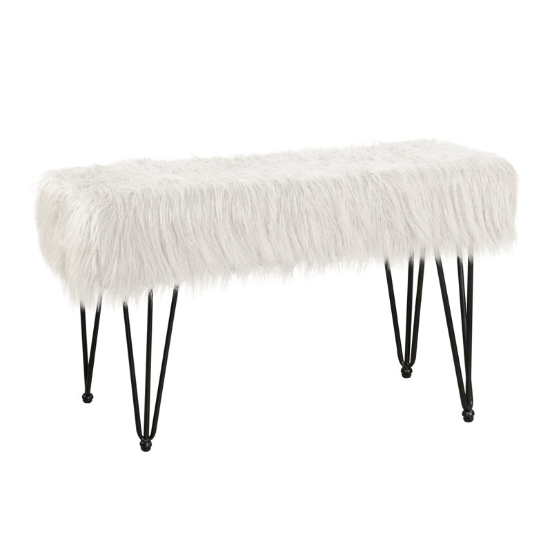 116.8cm Wide Rectangle Solid Colour Standard Ottoman, Antique White