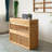 46.85" Brown Standard Solid Wood Reception Desk