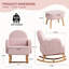 Chaise berçante rembourrée avec repose-pieds Teddy-1783856736
