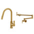 Wall-Mount Pot Filler and Pull-Down Kitchen Faucet Set