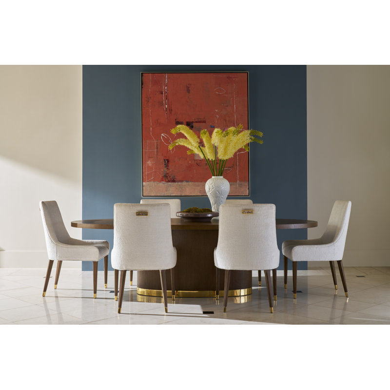 Judith Leiber Oval Dining Table, Mink