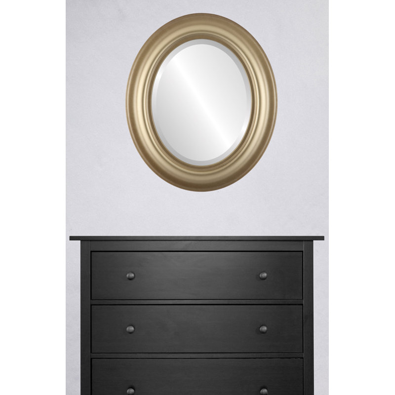 Woking Oval Mirror, 17" x 21", Desert Gold