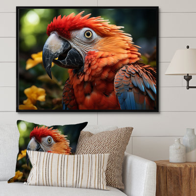 " Vibrant Parrot Portrait III "