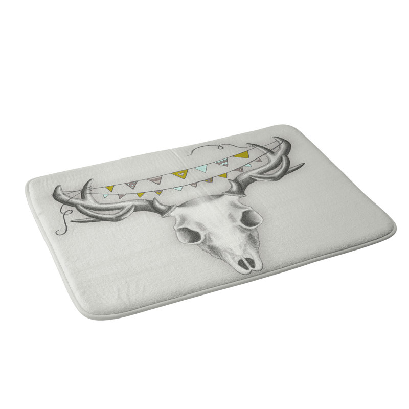 Tapis de salle de bain crâne