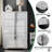 Dulane 50"H Modern Highlgloss 5 Chest of Drawers with Groove Handle-1234486661