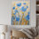 «Blue Cornflowers Calm Paint», reproduction d'art sur toile