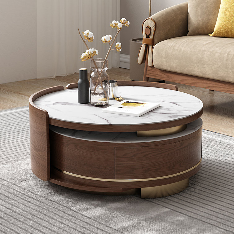 Large Oval Chunky Wooden Coffee Table - Ellis Home Interiors