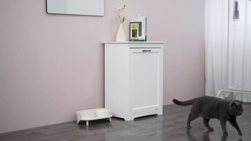 Homcom Kitchen Tilt Out Trash Bin Cabinet Free Standing Recycling Cabinet  Trash Can Holder With Drawer : Target