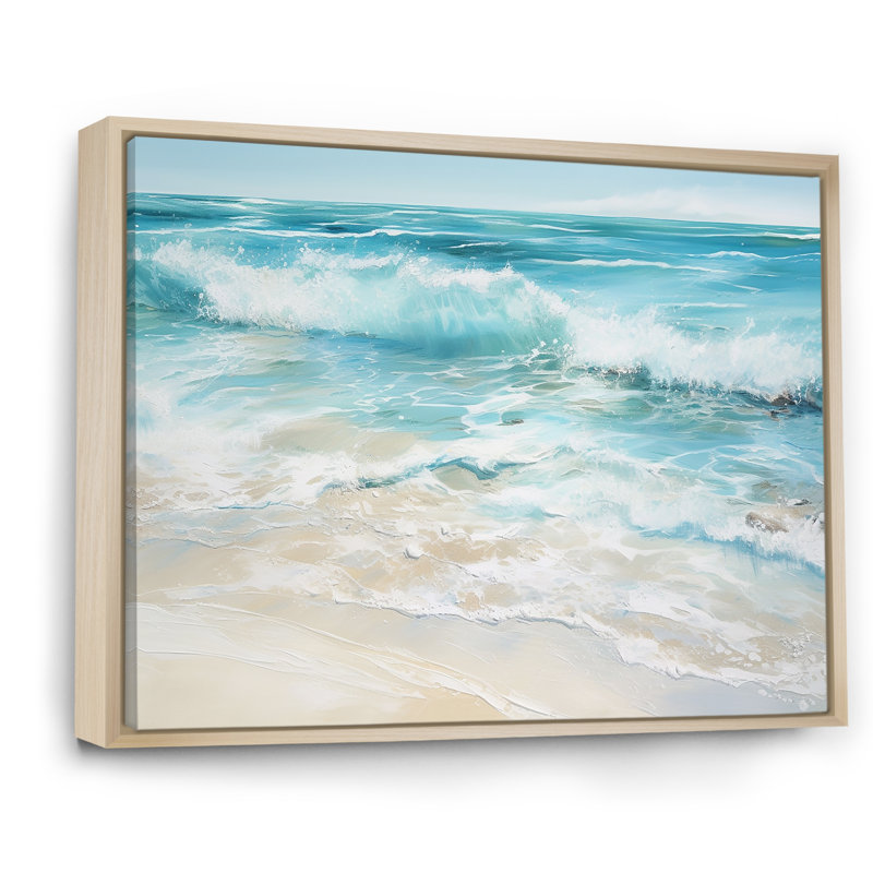 «Ocean Charm», art mural océanique, Cadre naturel flottant, H 12 po x l 20 po x P 1 po