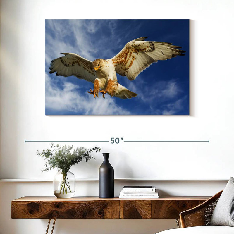 Brampt Hawk Attack, 26" H x 39" W
